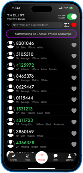 theList social event platform iOS app with 30,000+ users